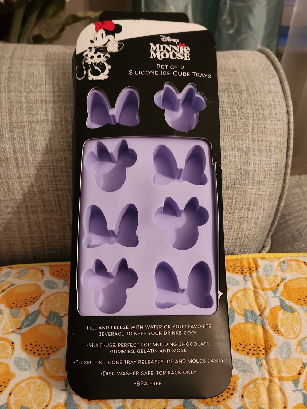 Disney Minnie Mouse Silicone Ice Cube Trays in Lavender - Set of 2